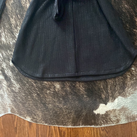 Black metallic beautiful mini dress or tunic. Size M/L. Bought at a local store - Picture 3 of 4